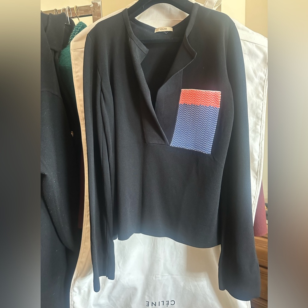 Celine Pheobe Philo Black Top